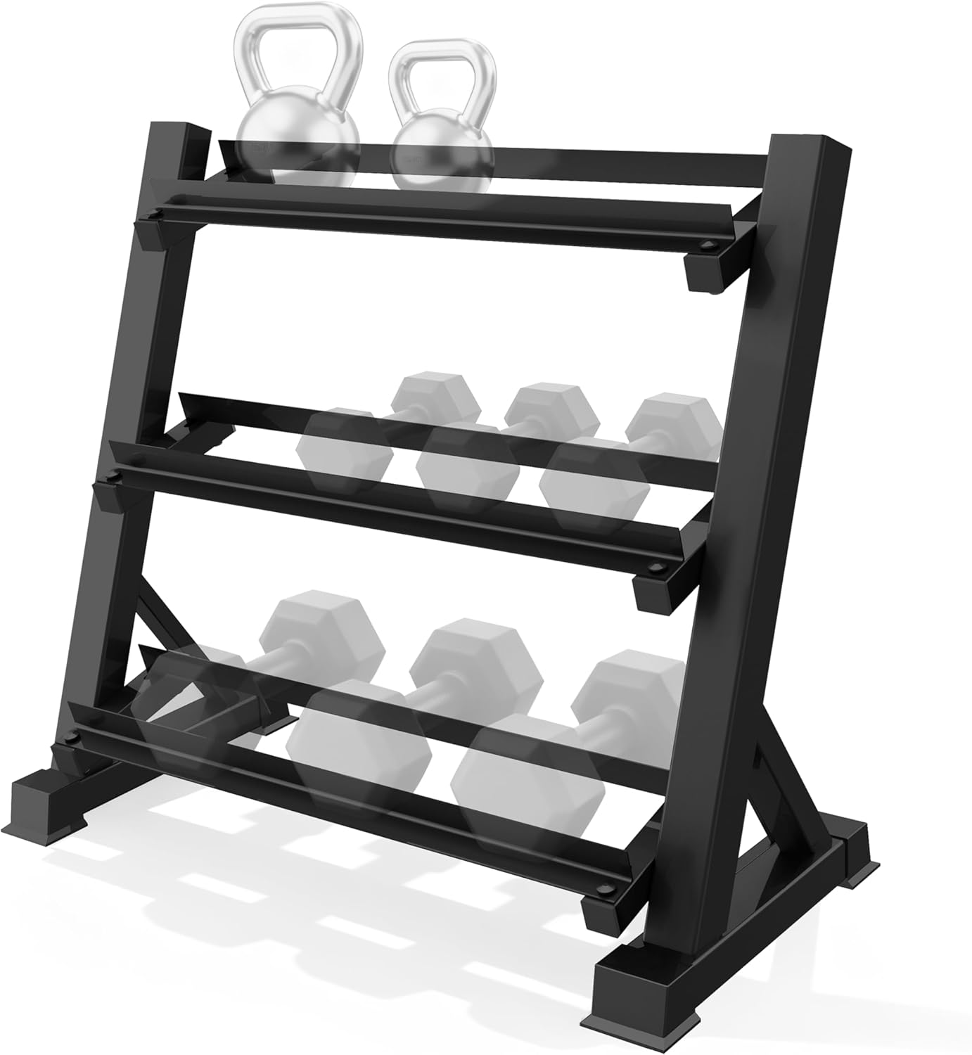 Home Gym Dumbbells - Home Gym Dumbbell Rack, Iron Material,