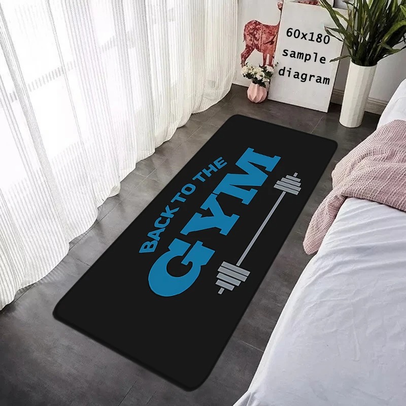 Home Gym Aesthetic - GYM Exercise Floor Mat Time Non-slip
