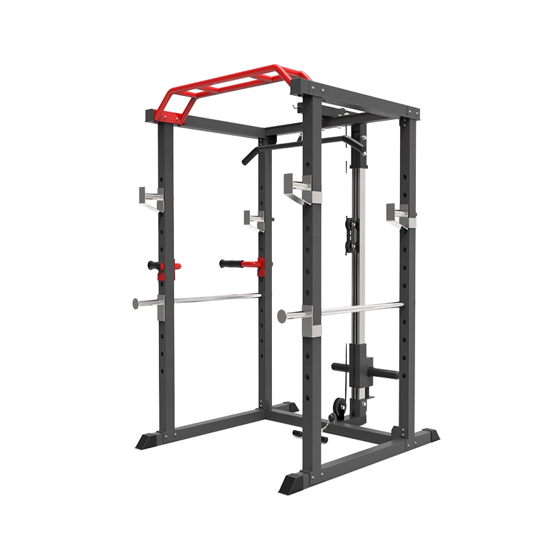 Home Gym Rack With Cables - Steel Full Cage Gym Power Tower