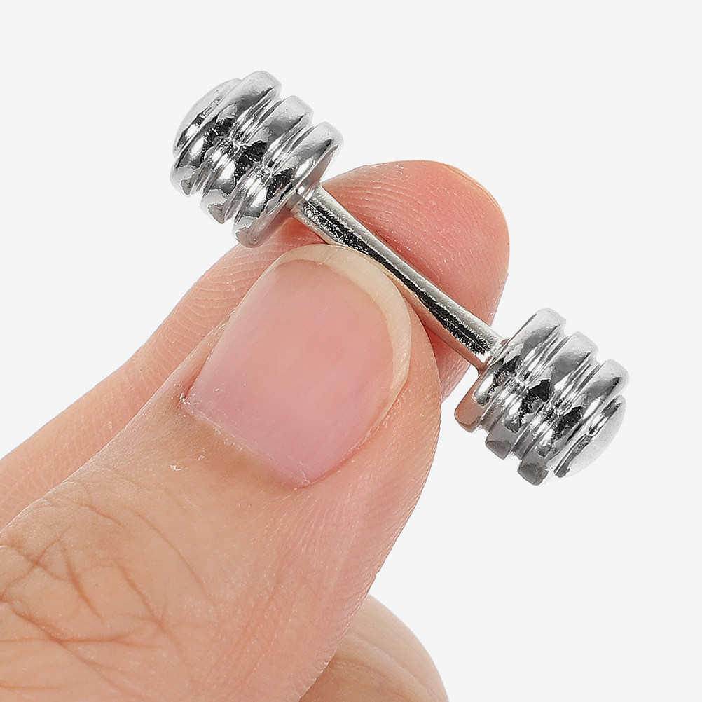 Home Gym Layout - 4Pcs Mini House Accessories Miniature Barbell
