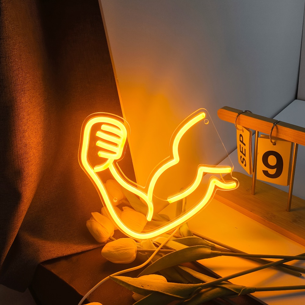 Home Gym Aesthetic - Fitness Motivation Light - Muscle Neon