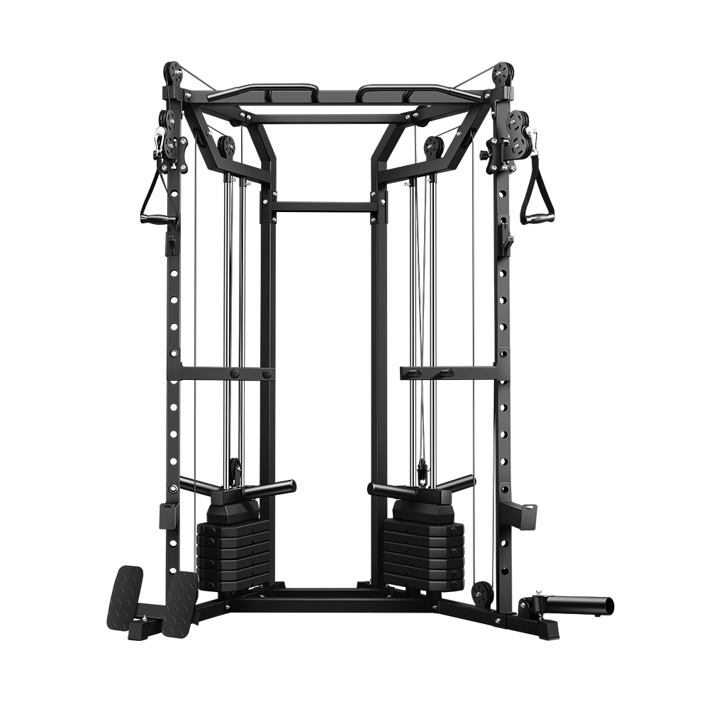 Home Gym Rack With Cables - Home Multifunctional Power Cage, Cable Cross