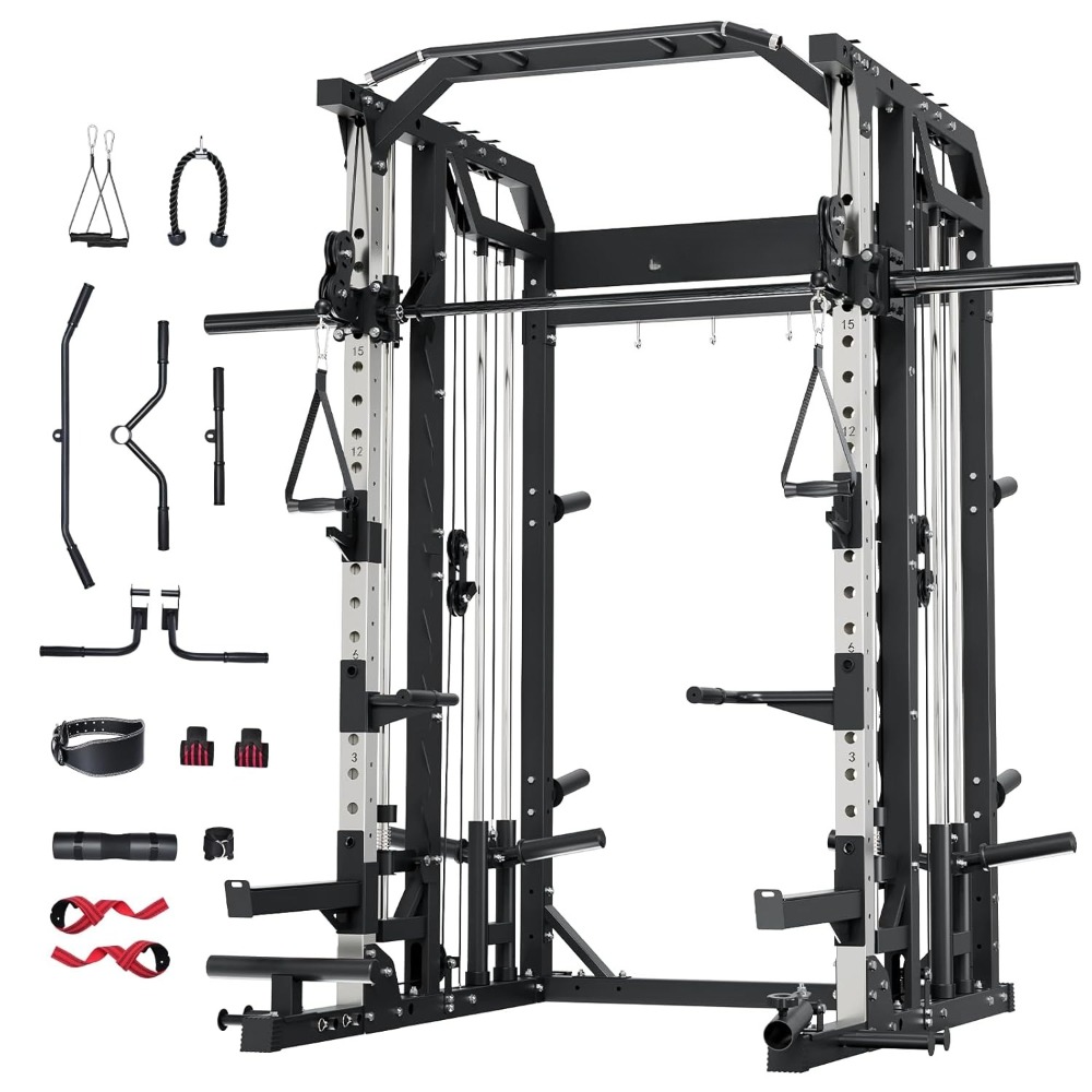 Home Gym Rack With Cables - Drone2 Smith△ All-in-One Home Gym Machine