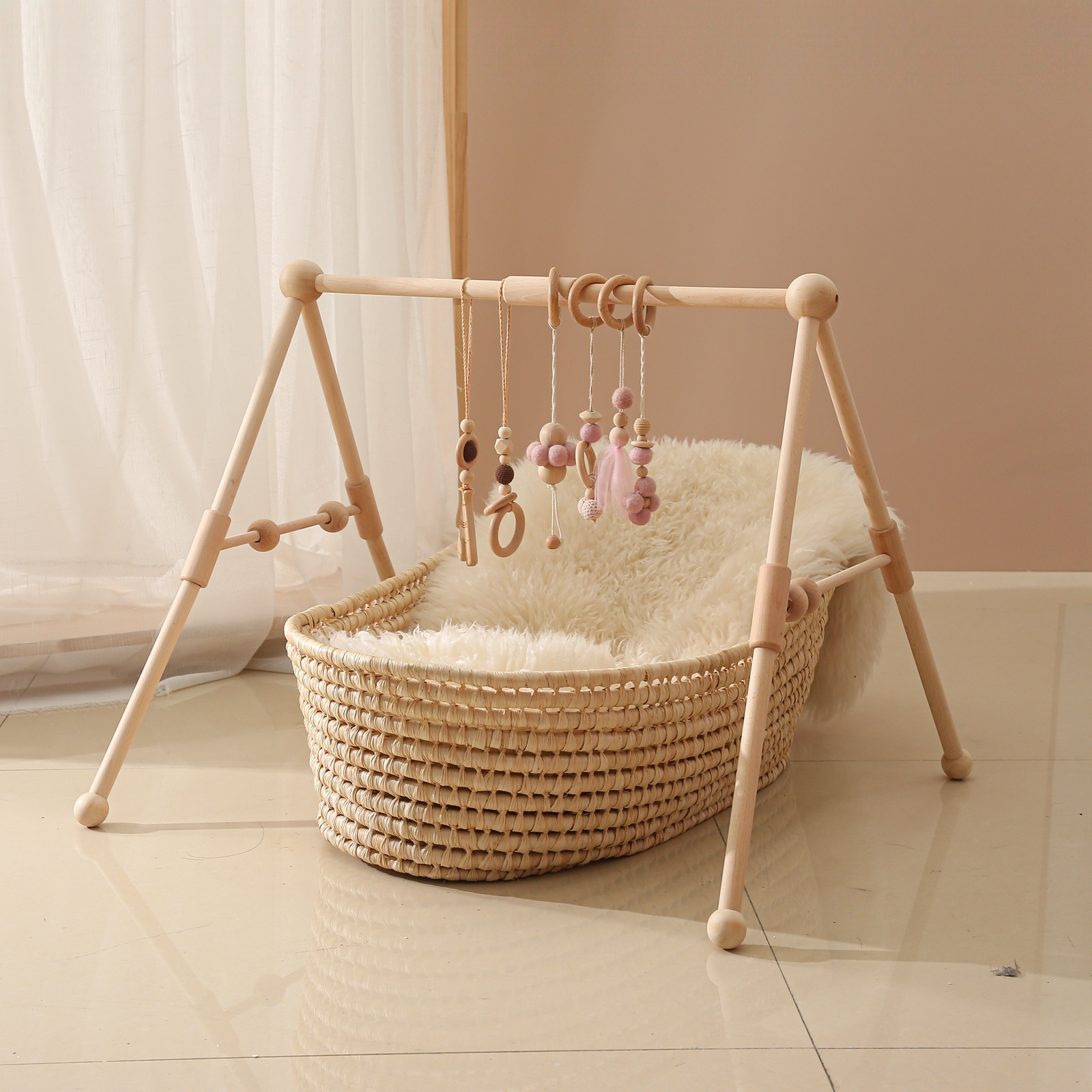 Home Gym Aesthetic - Baby Wooden Toys Play Gym Ordic