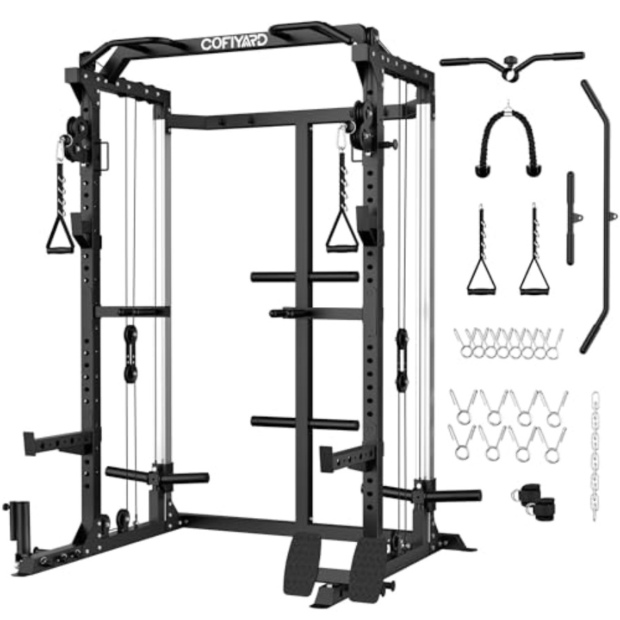 Power Cage Power Rack with Dua - Home Gym Pulley System 评论和价格