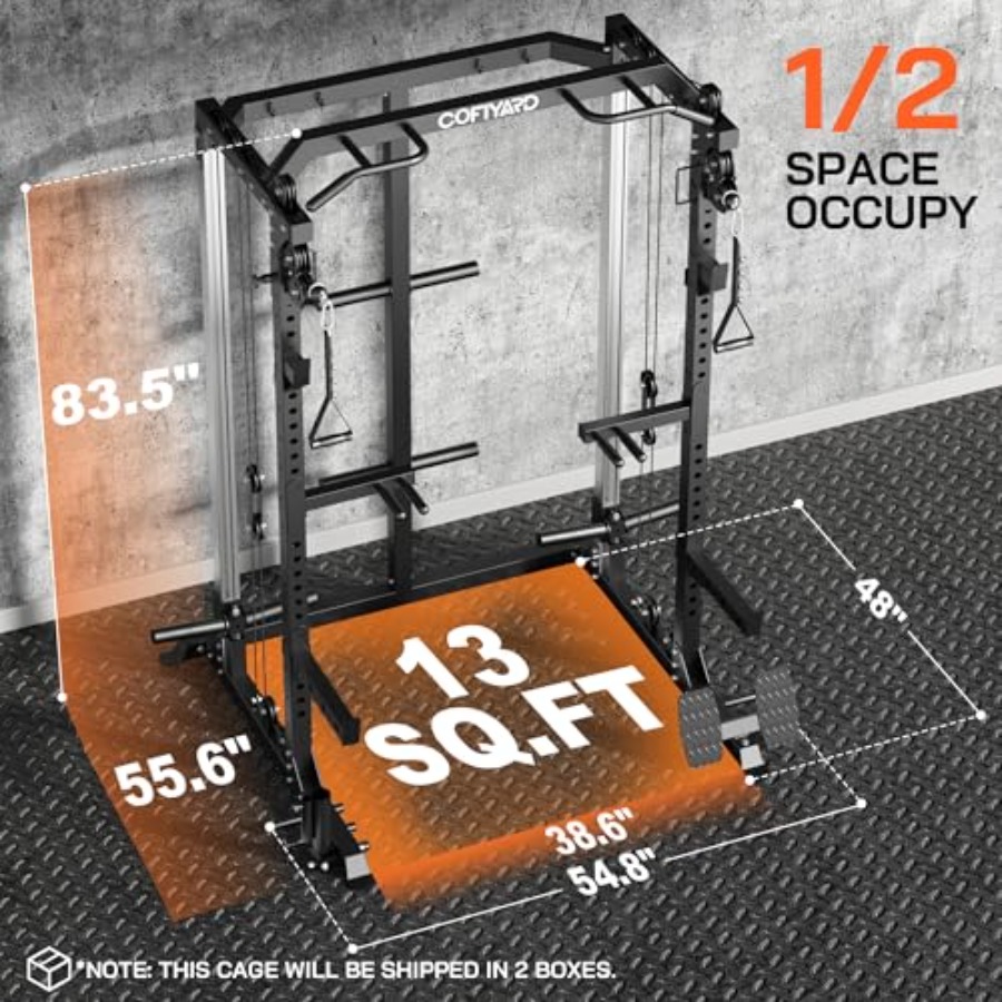 Power Cage Power Rack with Dua - Home Gym Pulley System 评论和价格