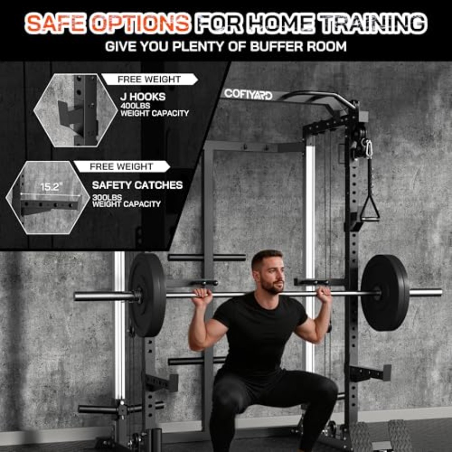 Power Cage Power Rack with Dua - Home Gym Pulley System 评论和价格