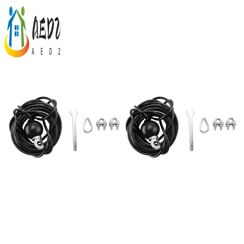 AED2-2Pcs 400Cm Home Gym Fitne - Home Gym Pulley System 评论和价格
