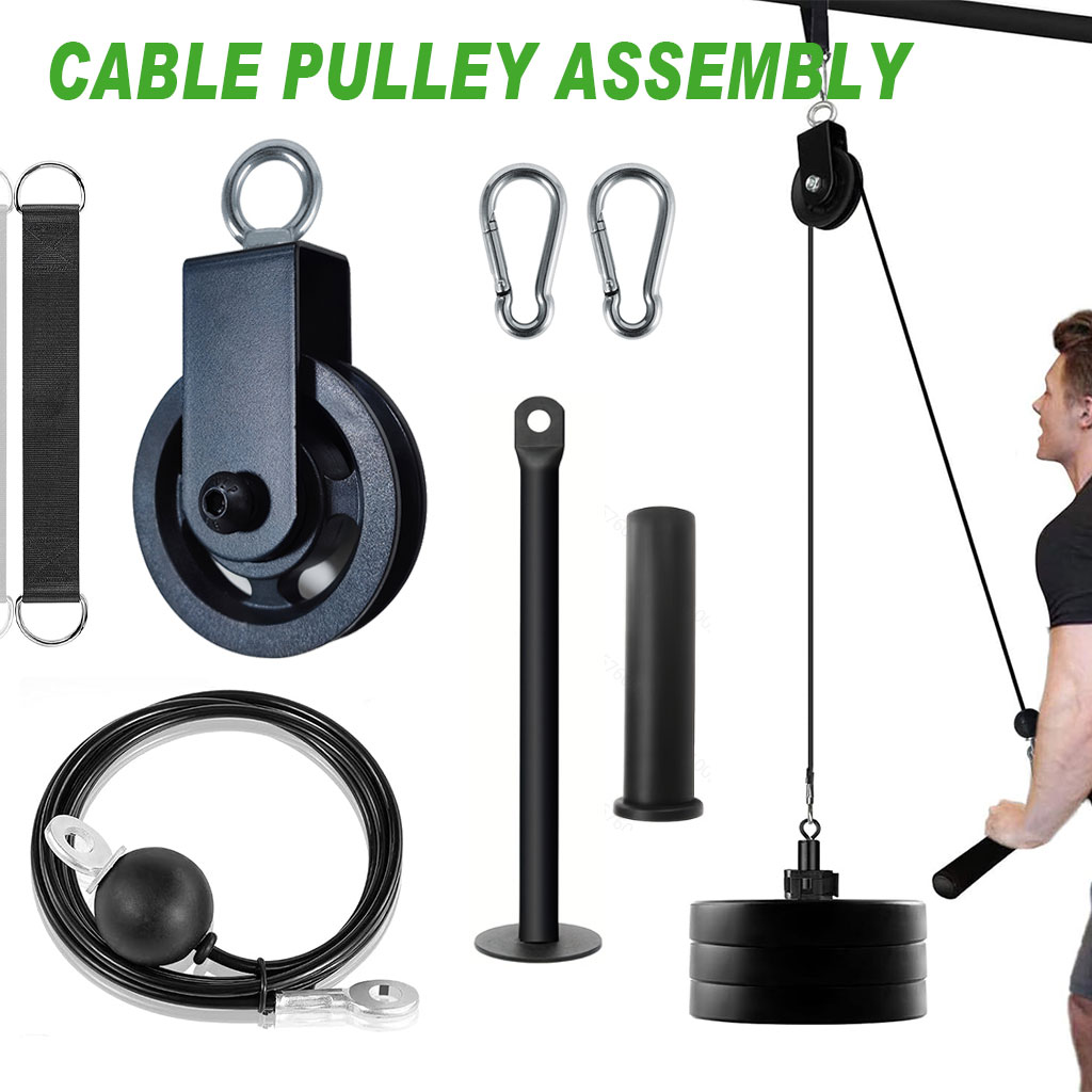 360° Silent Pulley Wheel with  - Home Gym Pulley System 评论和价格