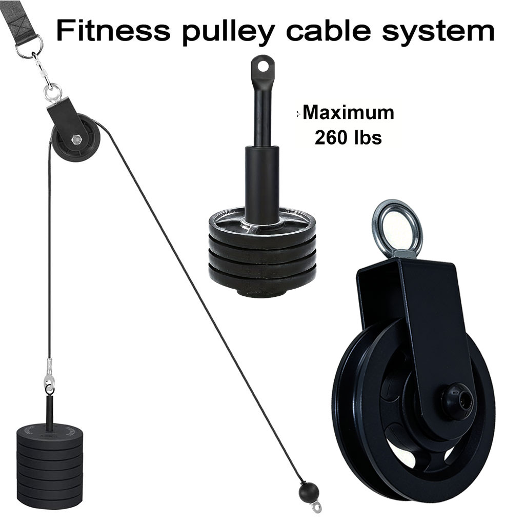 360° Silent Pulley Wheel with  - Home Gym Pulley System 评论和价格