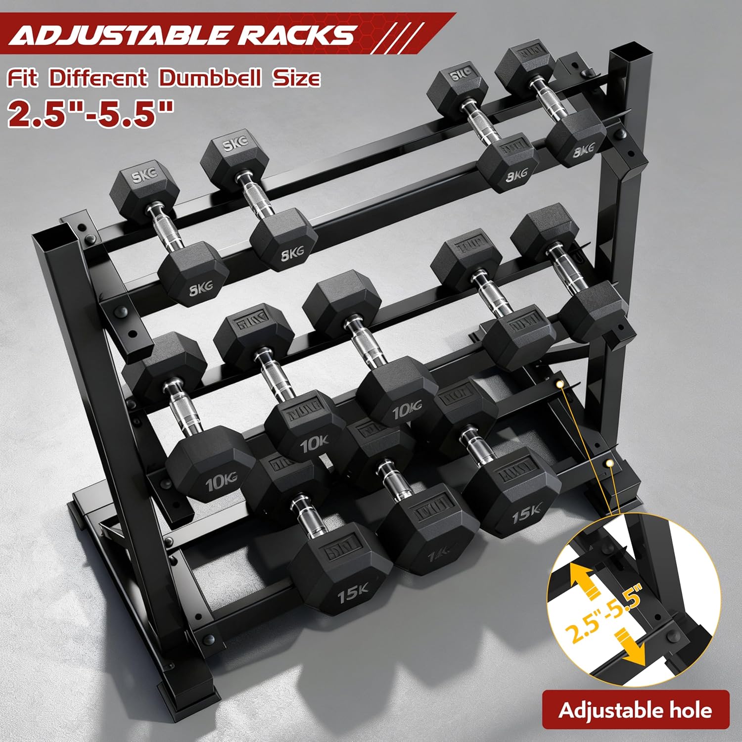 Home Gym Dumbbell Rack, Iron M - Home Gym Dumbbells 评论和价格
