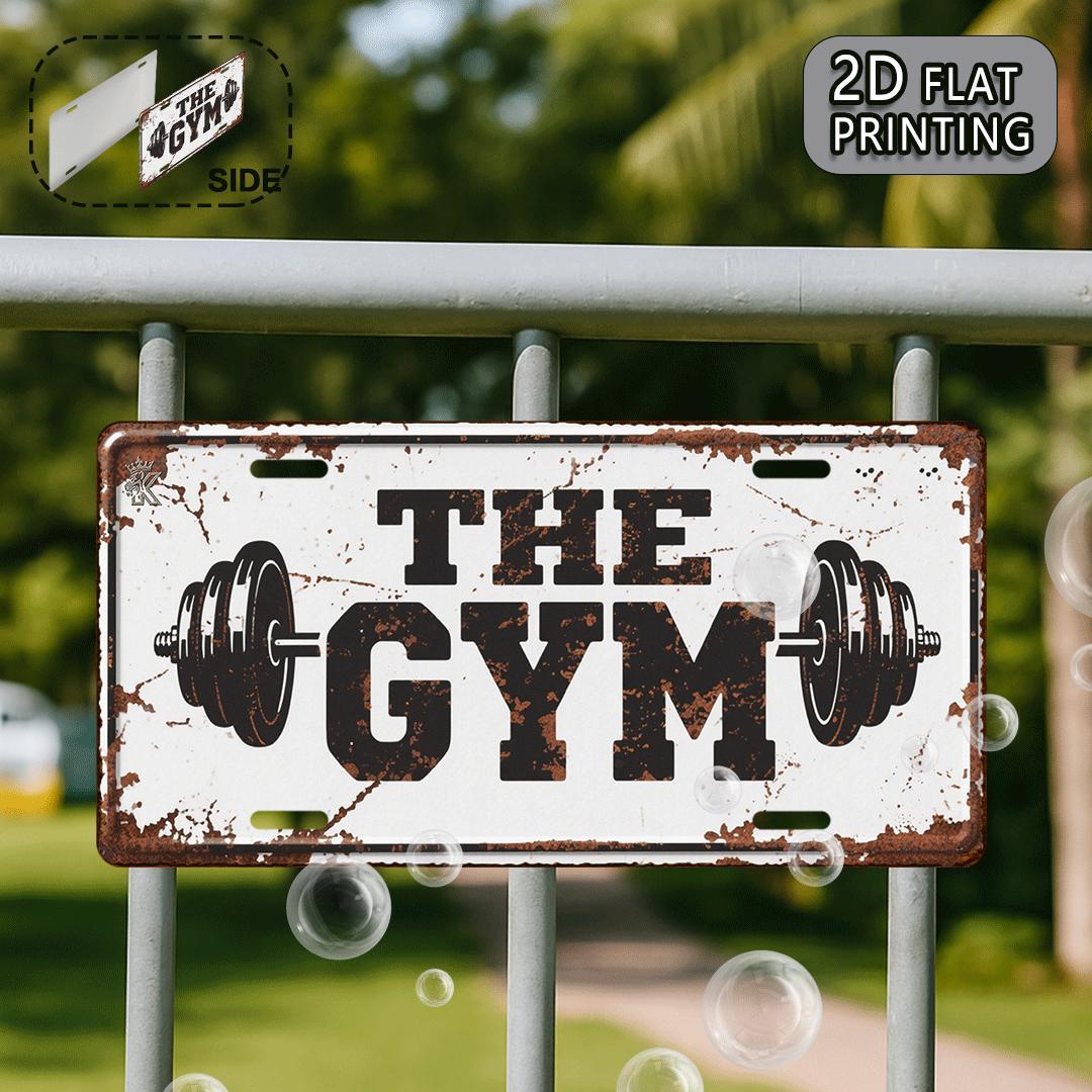 2D Flat, 1pc Vintage Gym Metal - Home Gym Aesthetic 评论和价格