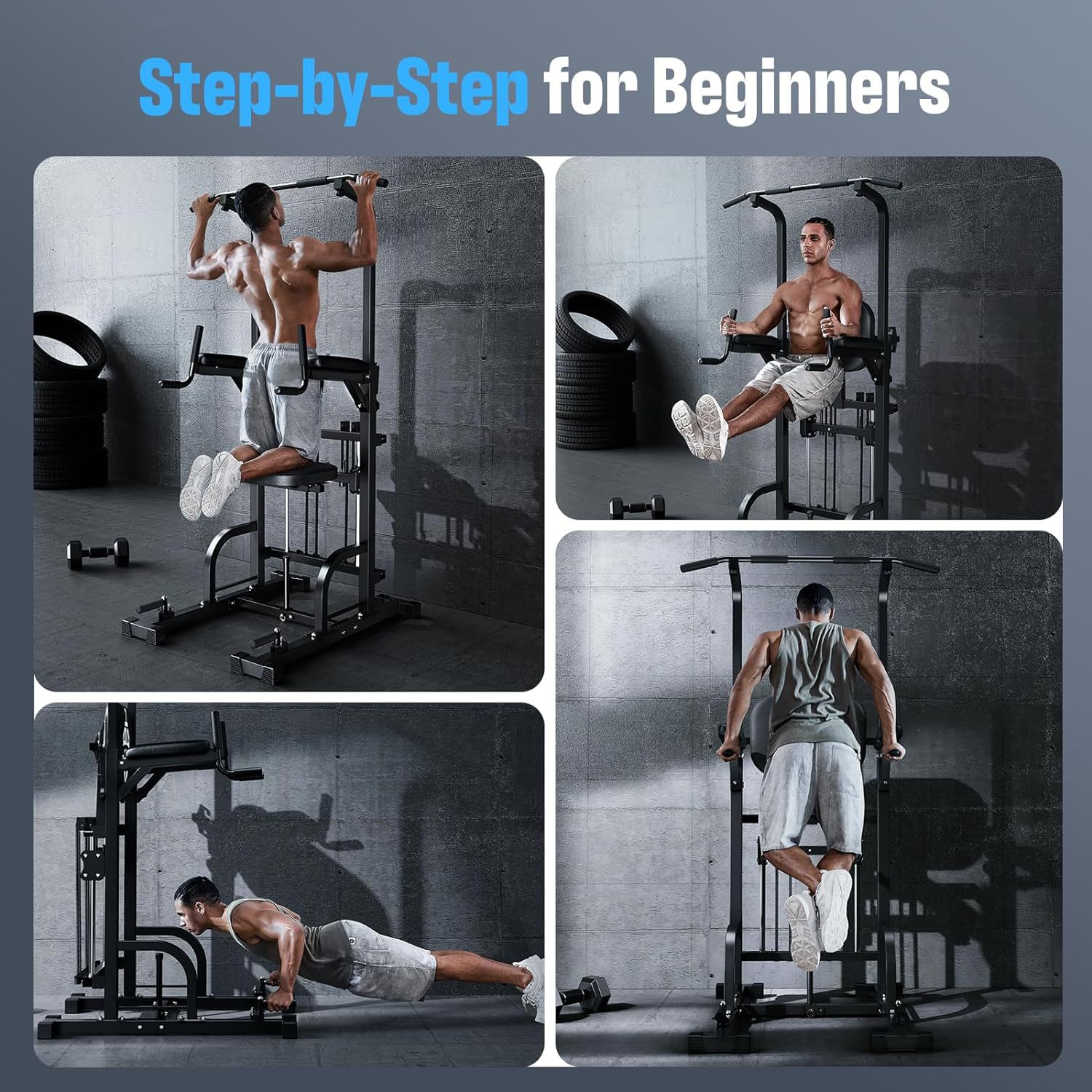 Power Tower Pull-Up Dip Statio - Home Gym Pull Up 评论和价格
