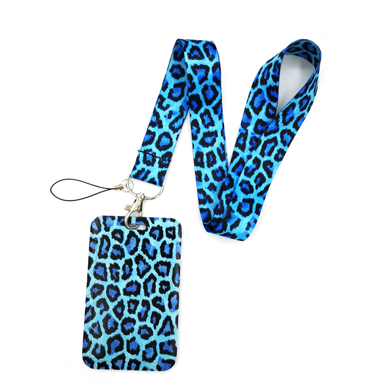 Blue Leopard Print Key lanyard - Home Gym Aesthetic 评论和价格
