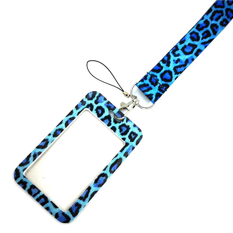 Blue Leopard Print Key lanyard - Home Gym Aesthetic 评论和价格