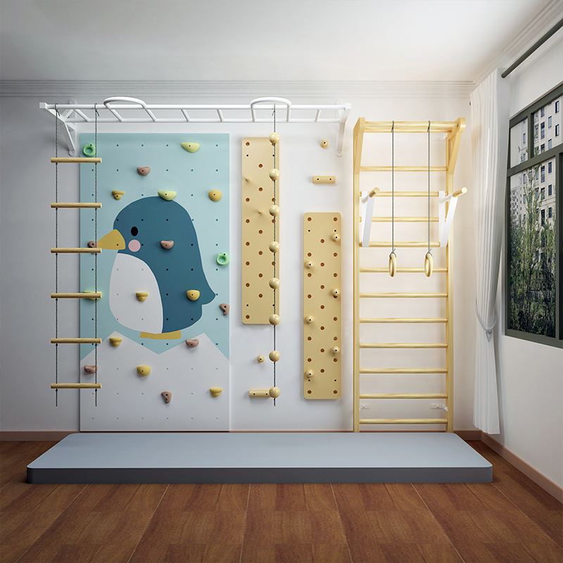 Indoor Kids Climbing Wall Home - Home Gym China 评论和价格