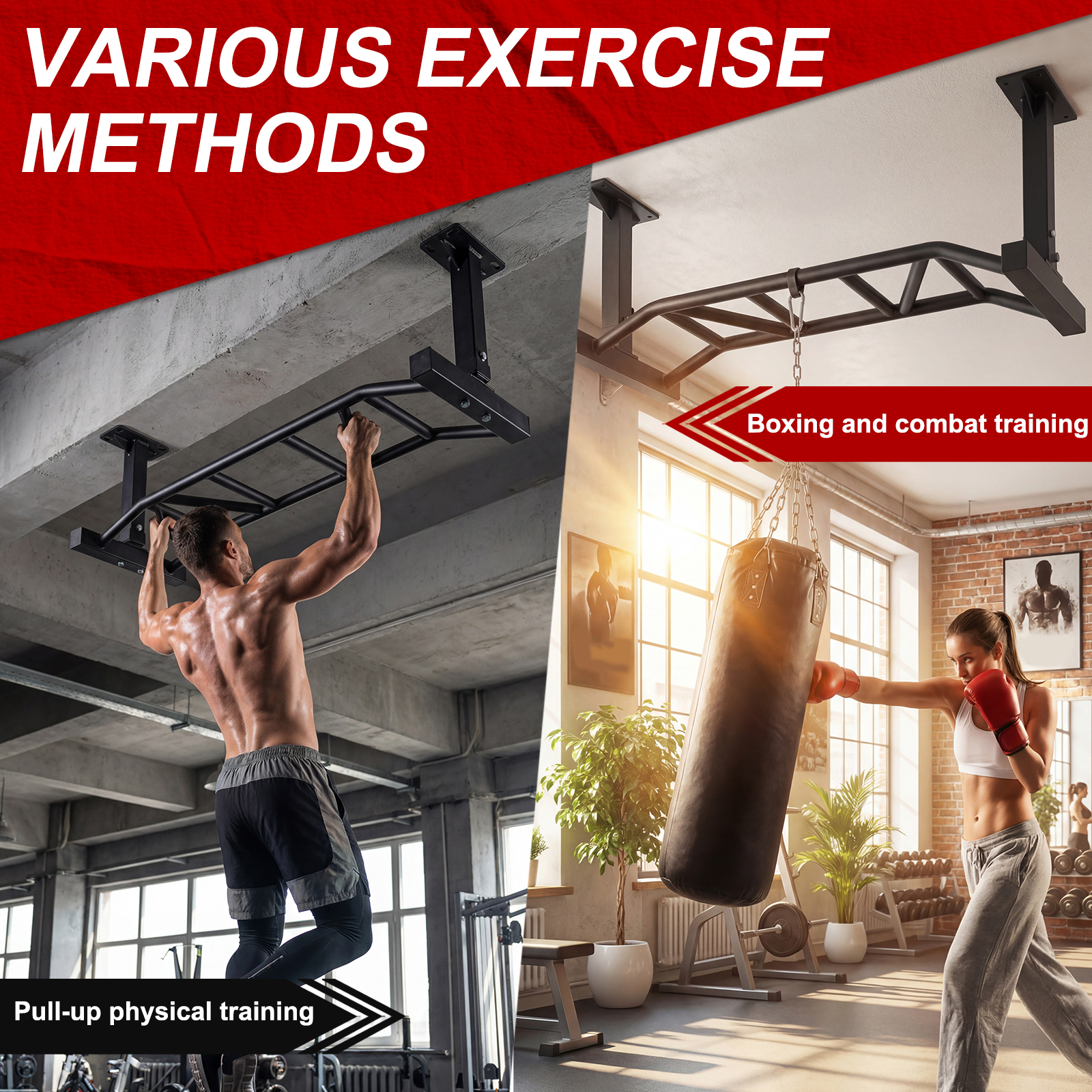 47 Inch Ceiling Mount Pull Up  - Home Gym Pull Up 评论和价格