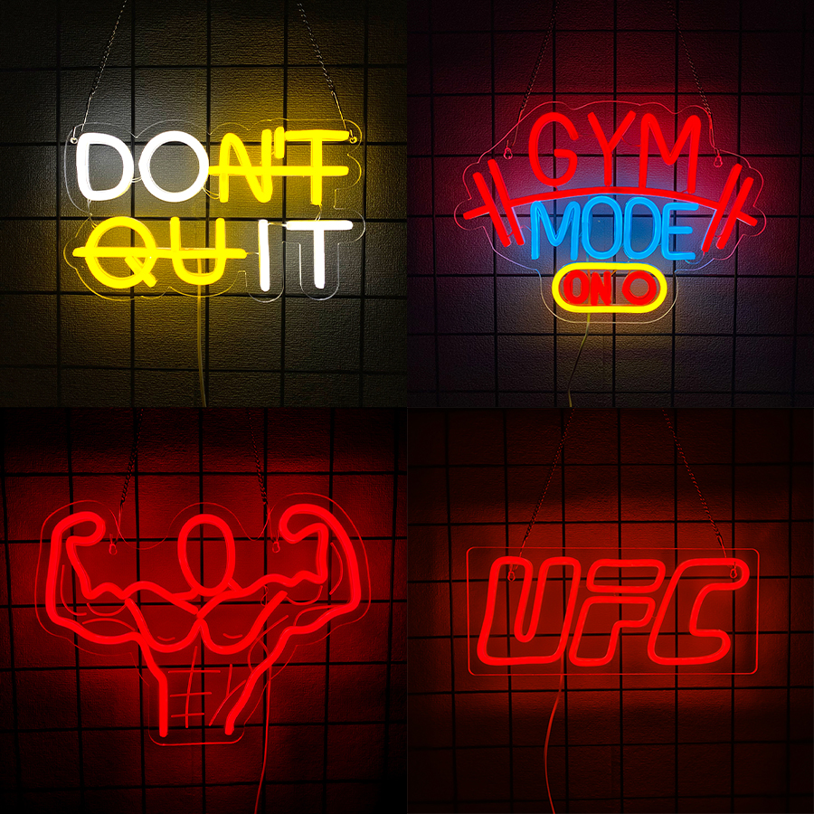 Fitness Series Neon Sign For W - Home Gym Aesthetic 评论和价格