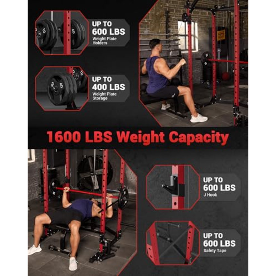 Power Cage Multi-Functional Po - Home Gym Rack With Cables 评论和价格
