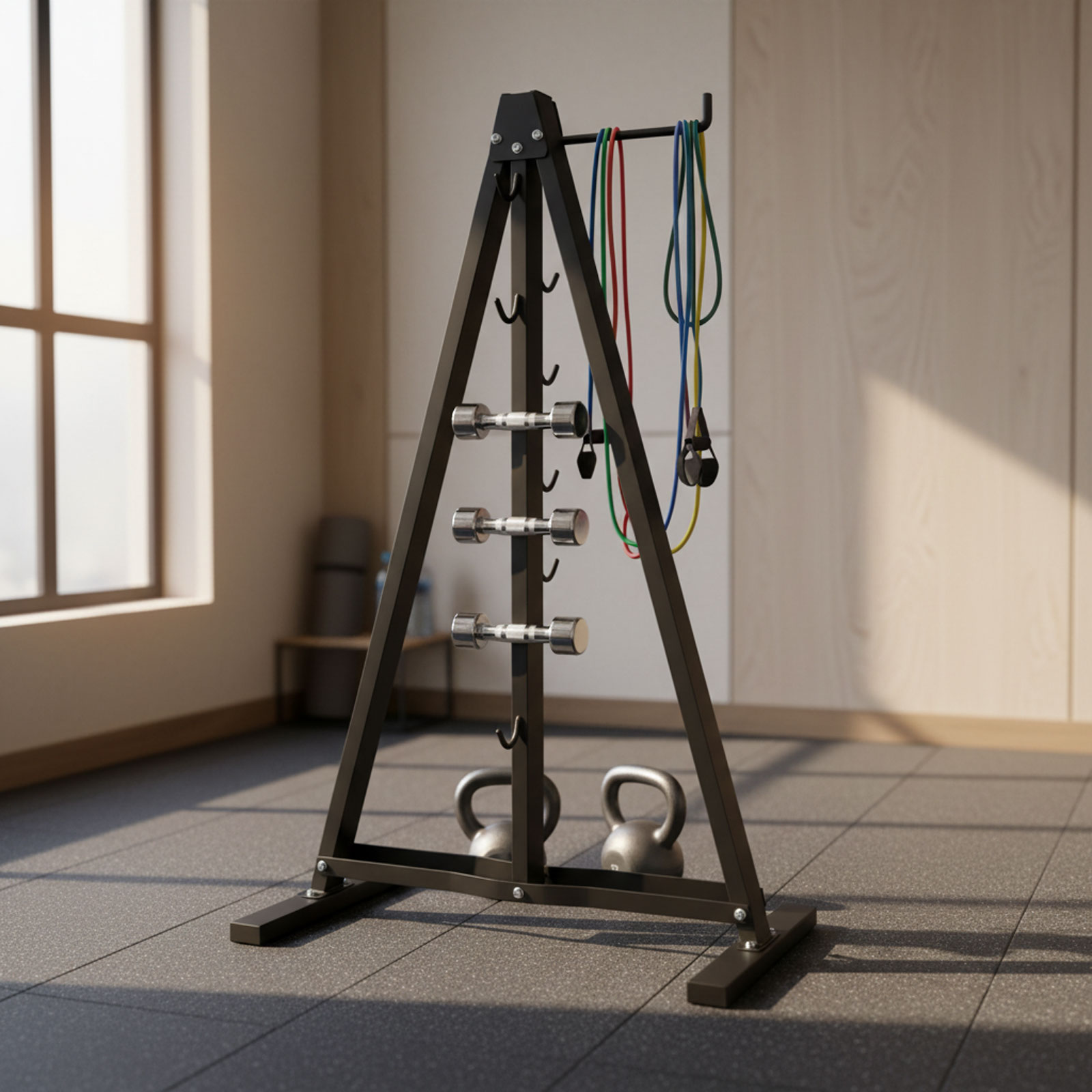Lat Pull Down Bar Organizer wi - Home Gym Rack With Cables 评论和价格