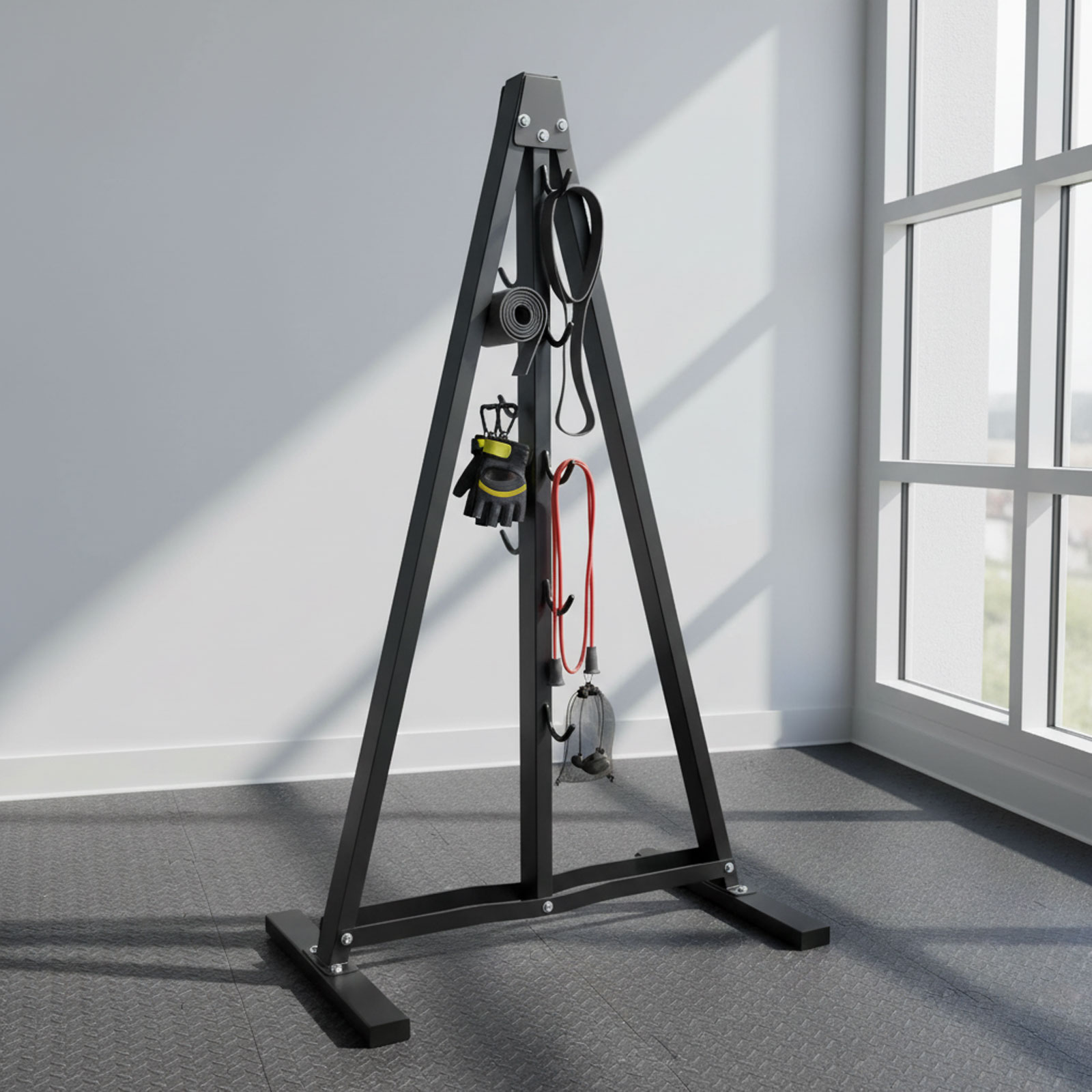 Lat Pull Down Bar Organizer wi - Home Gym Rack With Cables 评论和价格