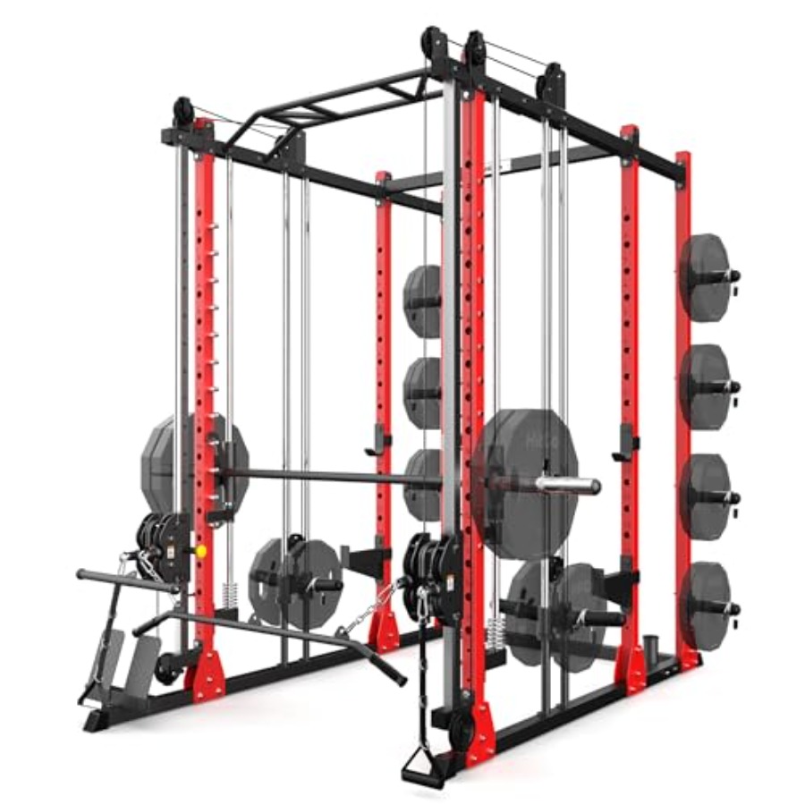 All-in-One Power Rack with Smi - Home Gym Rack With Cables 评论和价格