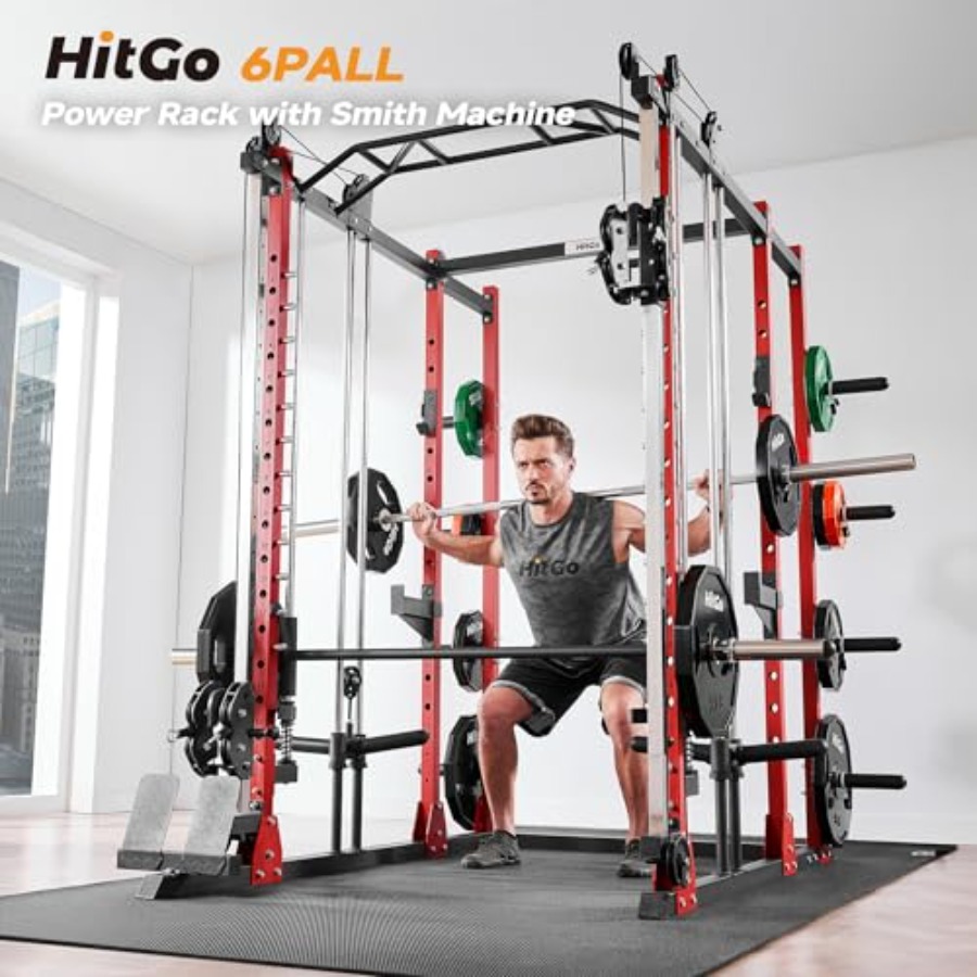 All-in-One Power Rack with Smi - Home Gym Rack With Cables 评论和价格