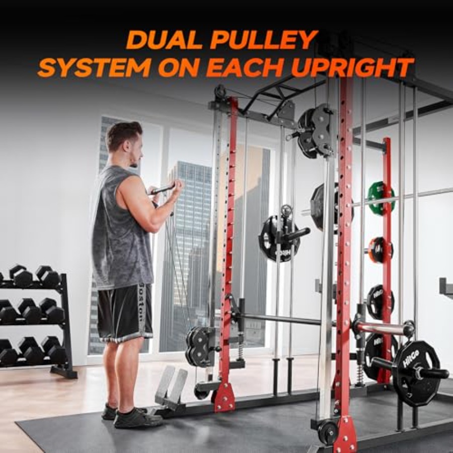 All-in-One Power Rack with Smi - Home Gym Rack With Cables 评论和价格