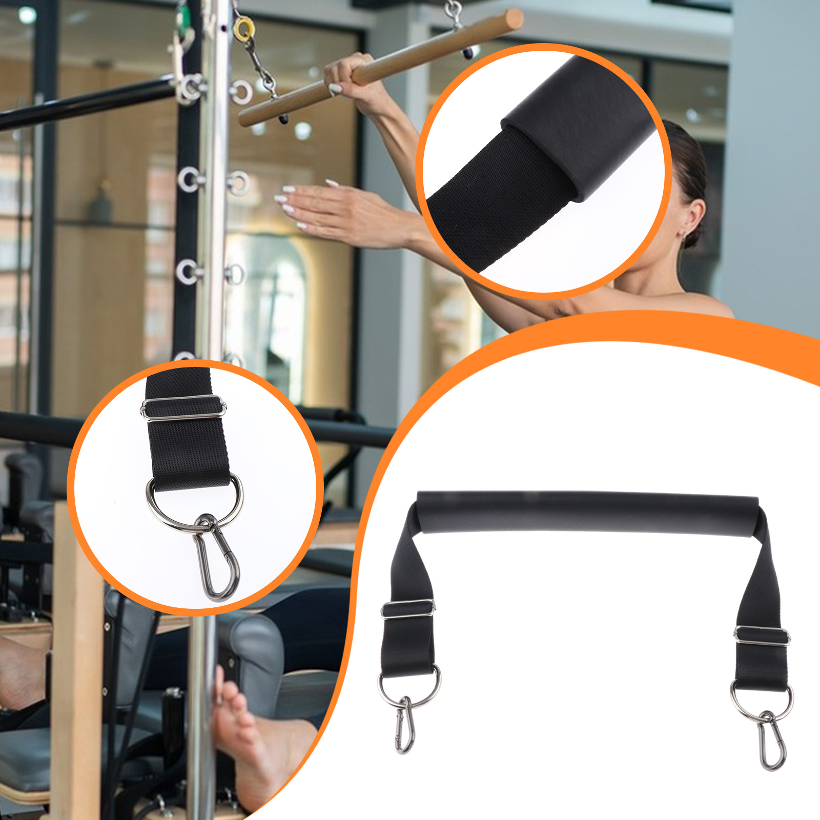 Pilates Foot Strap Belt Portab - Home Gym Routine 评论和价格