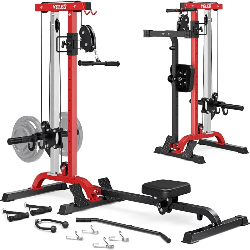 YOLEO Smooth Pulley System Pow - Home Gym Rack With Cables 评论和价格