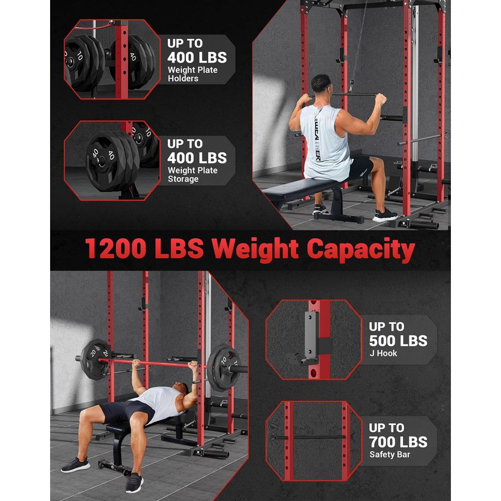 Power Cage, Power Racks for Ho - Home Gym Pulley System 评论和价格