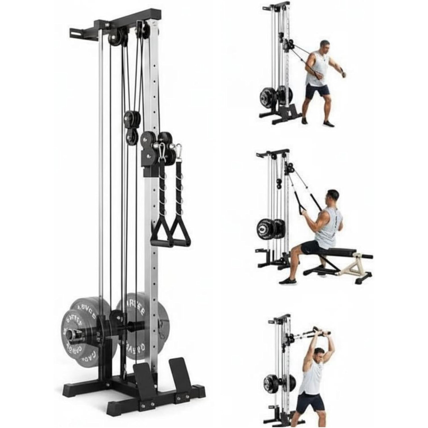 Wall Mount Cable Station Dual  - Home Gym Pulley System 评论和价格