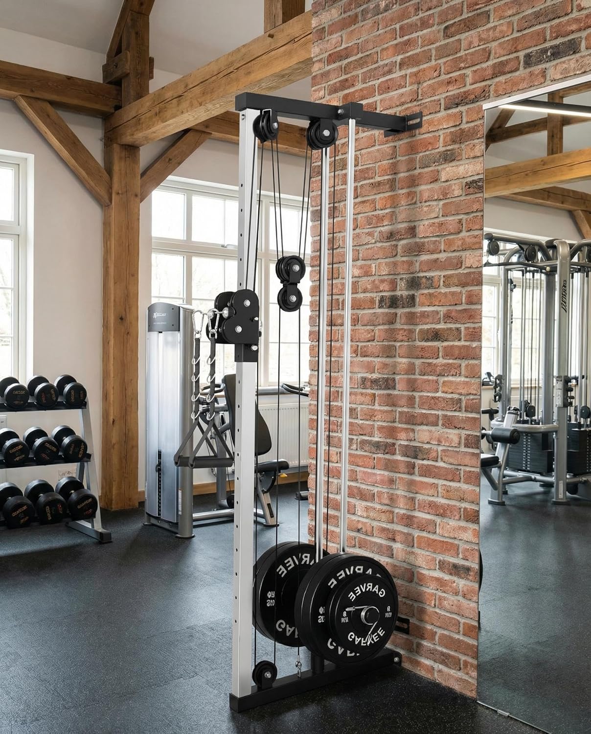 Wall Mount Cable Station Dual  - Home Gym Pulley System 评论和价格