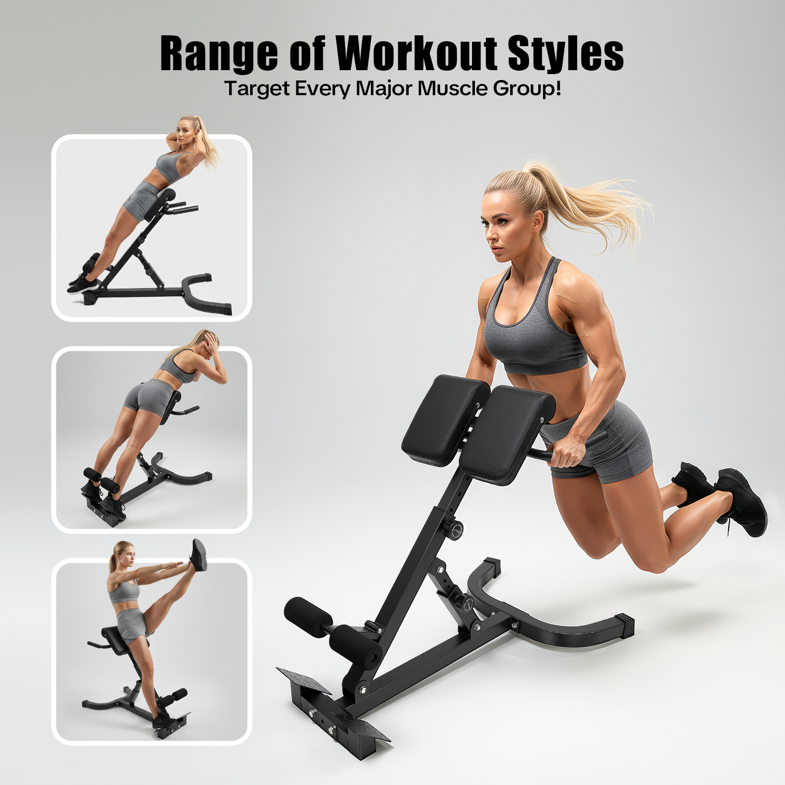 Adjustable Roman Chair Foldabl - Home Gym All In One 评论和价格