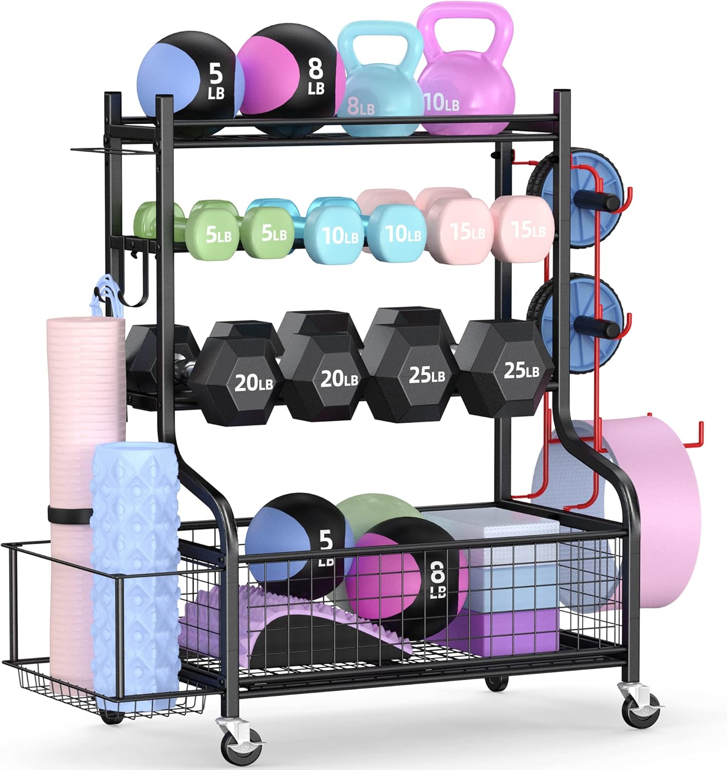 Home Gym Dumbbell Rack with Wh - Home Gym Dumbbells 评论和价格