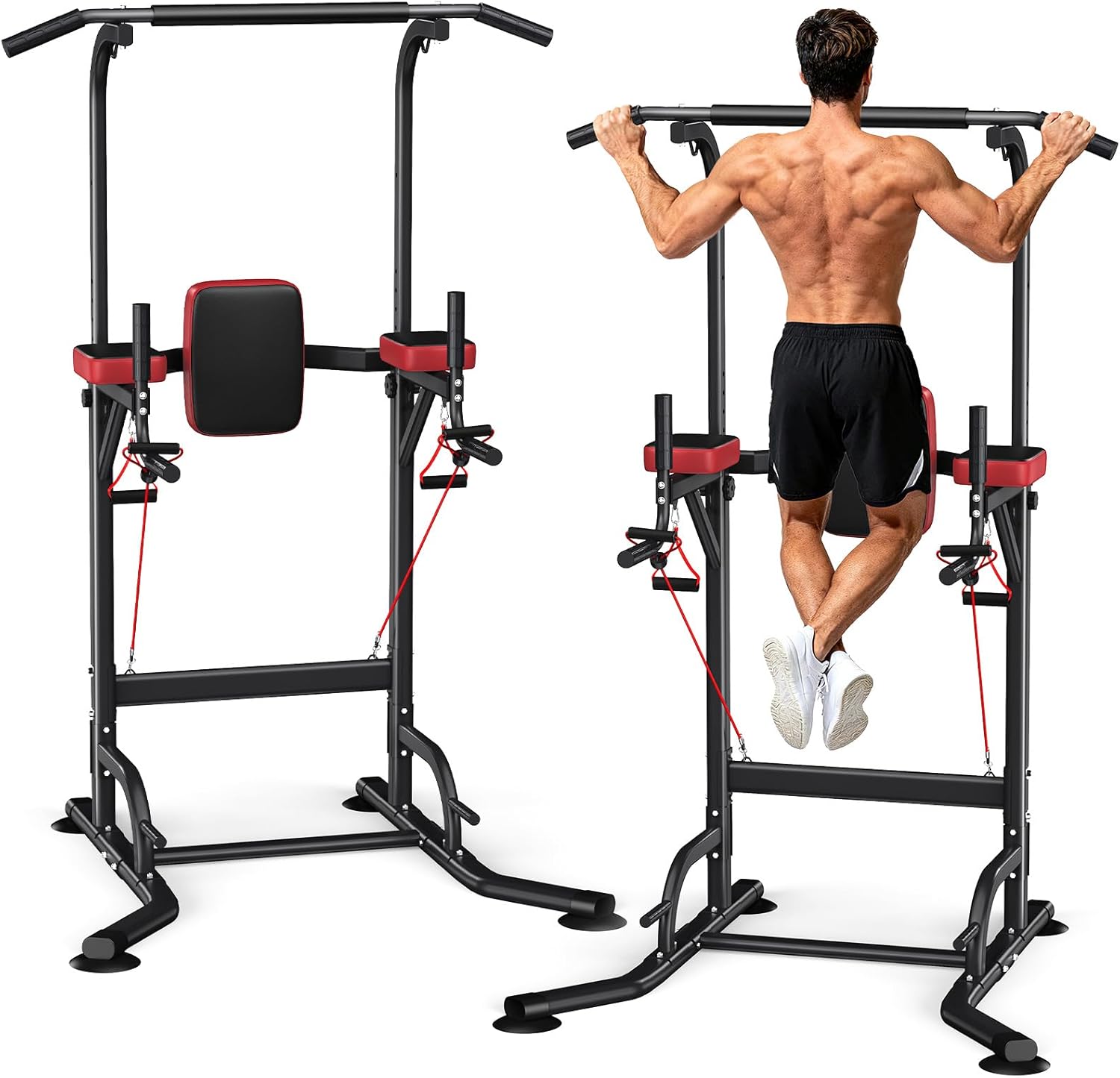 Heavy-Duty Power Tower Pull Up - Home Gym Pull Up 评论和价格