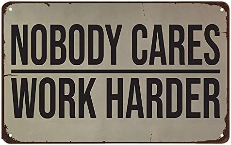 Nobody Cares Work Harder Wall  - Home Gym Design Ideas 评论和价格