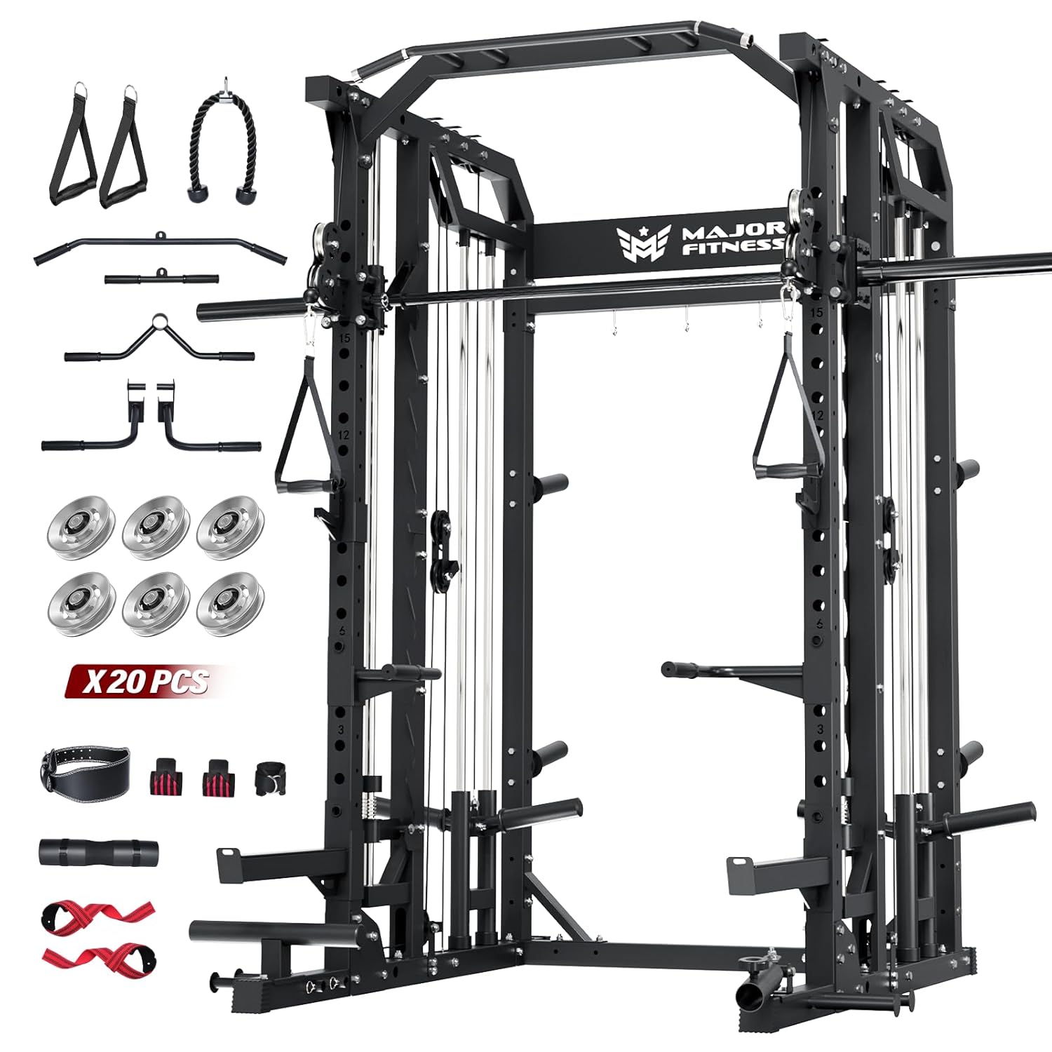 Smith Machine Home Gym Squat R - Home Gym Rack With Cables 评论和价格