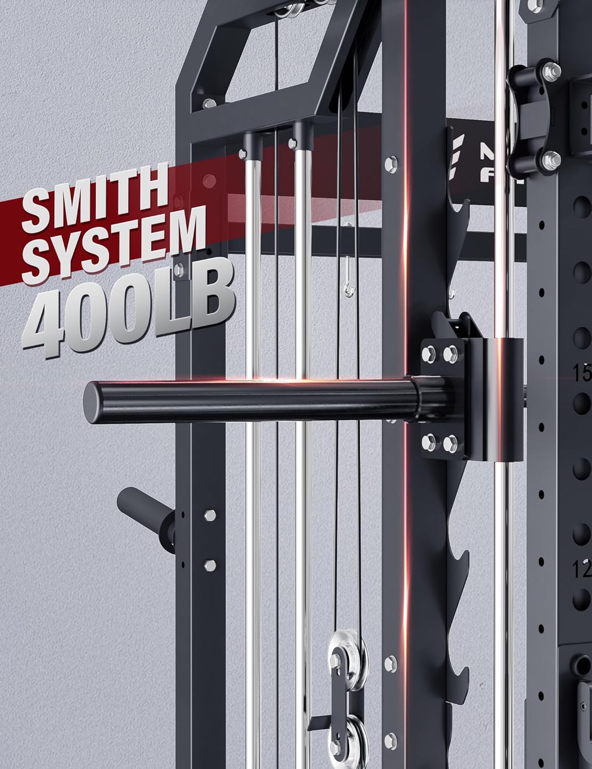 Smith Machine Home Gym Squat R - Home Gym Rack With Cables 评论和价格