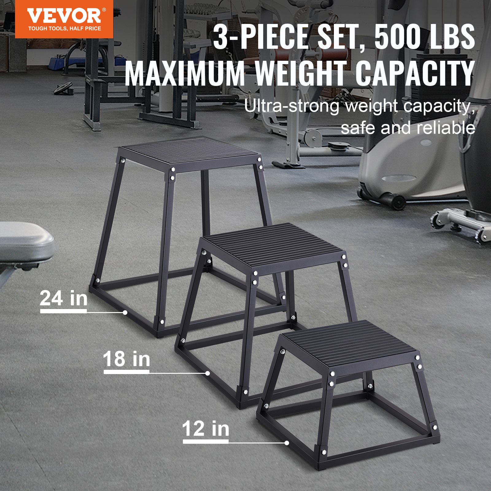 Plyometric Jump Boxes, 12/18/2 - Plyo Box Set 评论和价格