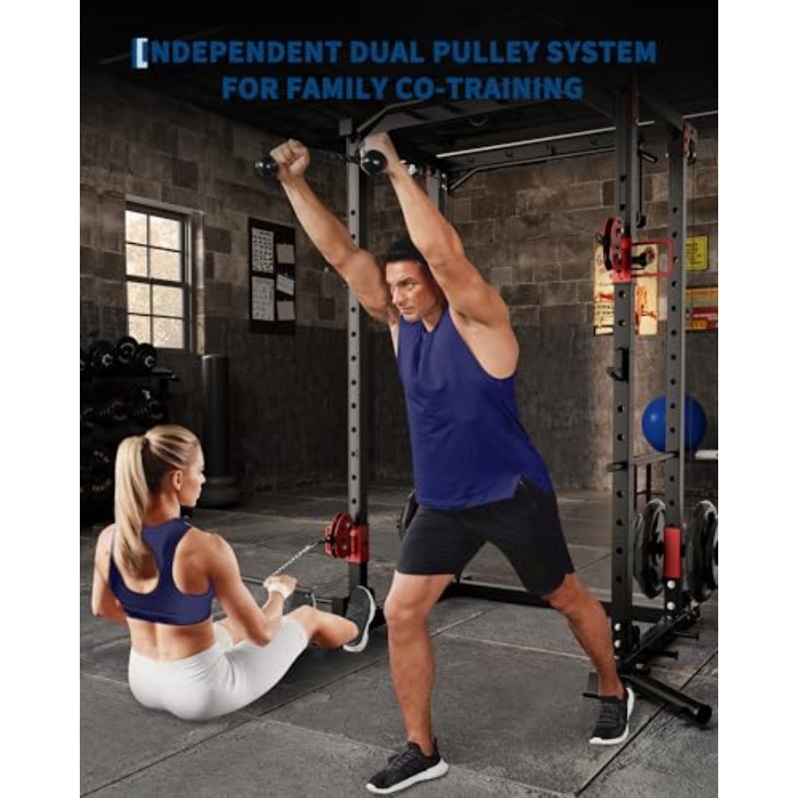 Heavy-Duty Home Gym Power Cage - Home Gym Rack With Cables 评论和价格
