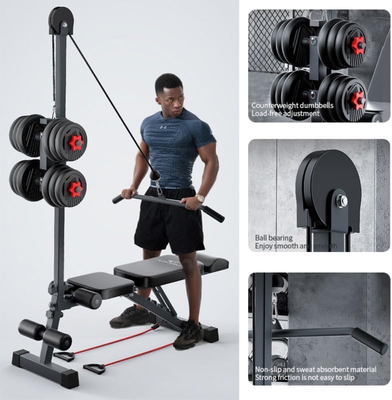 12-in-1 Multi-Functional Home  - Home Gym Pulley System 评论和价格