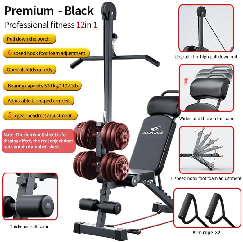 12-in-1 Multi-Functional Home  - Home Gym Pulley System 评论和价格