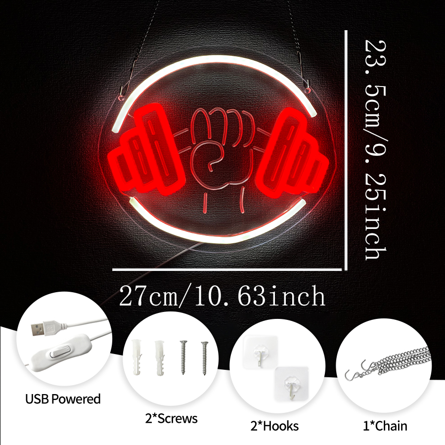 No Pain No Gain Neon Sign for  - Home Gym Aesthetic 评论和价格