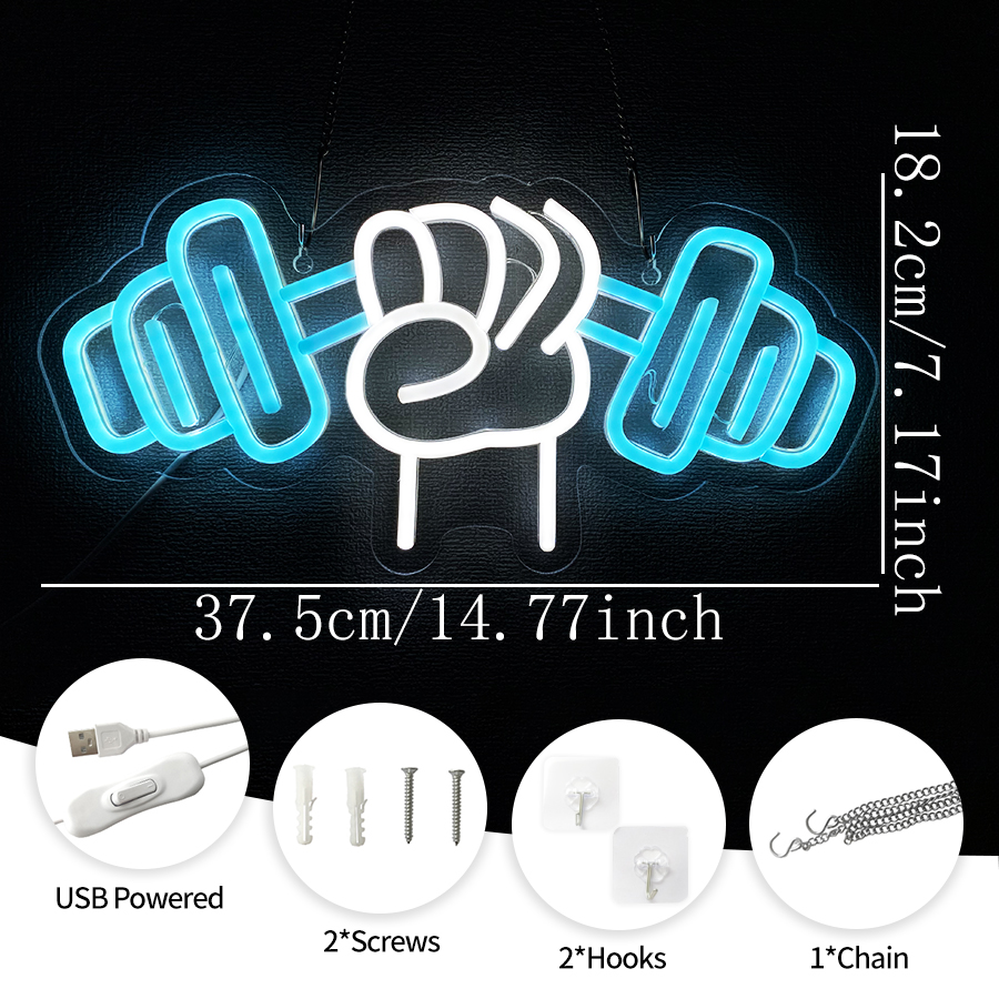 No Pain No Gain Neon Sign for  - Home Gym Aesthetic 评论和价格