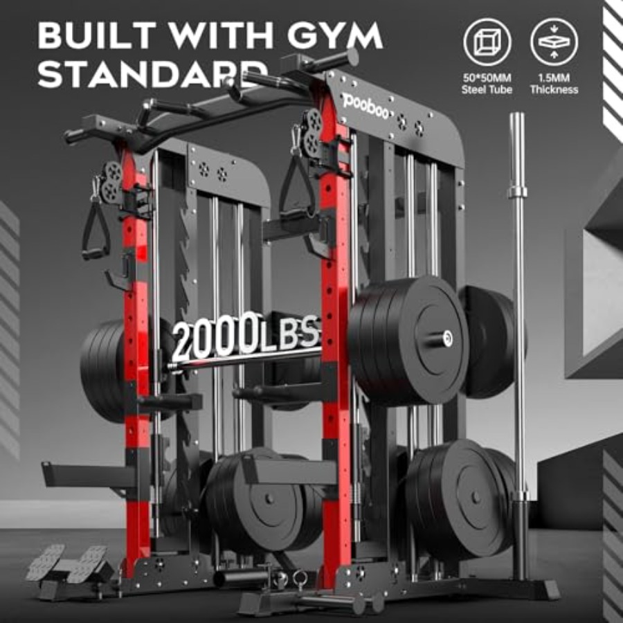 Home Gym Power Cage 2000LB Squ - Home Gym Rack With Cables 评论和价格