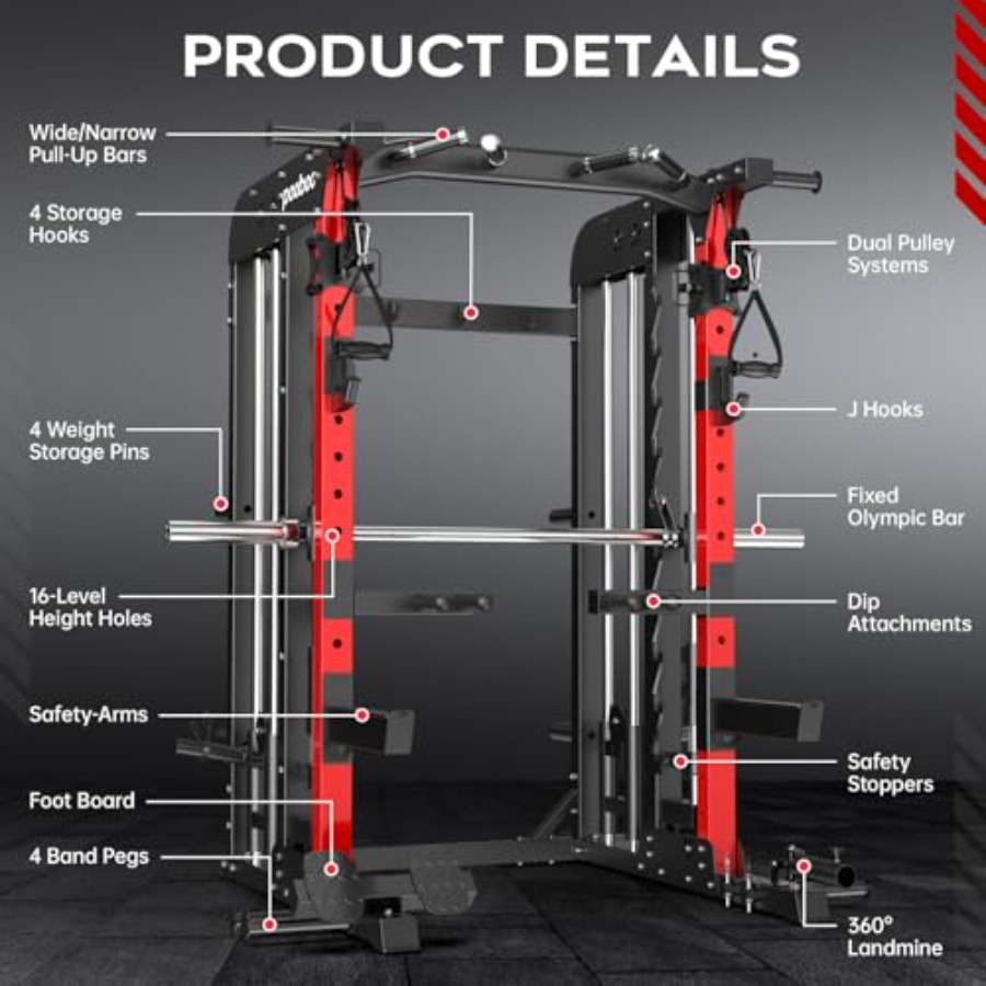 Home Gym Power Cage 2000LB Squ - Home Gym Rack With Cables 评论和价格