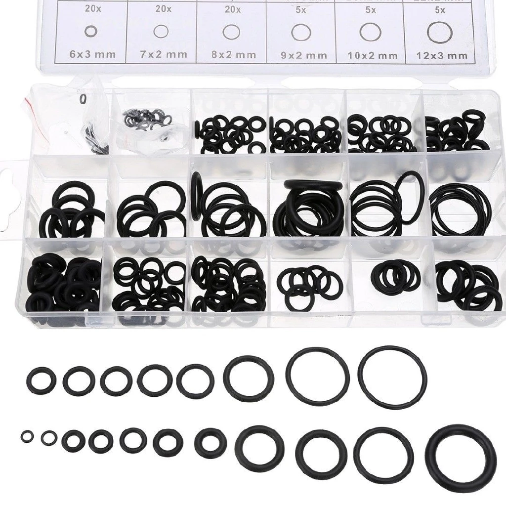 225Pcs Rubber O Ring Oil Resis - Plyo Box Set 评论和价格